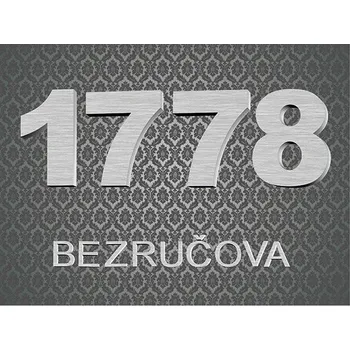 Domovní cedule Domovní číslo Design "Beach Plast 210 x 148 mm (A5) tl. 2 mm - Design "Herold" - Kód: 06636