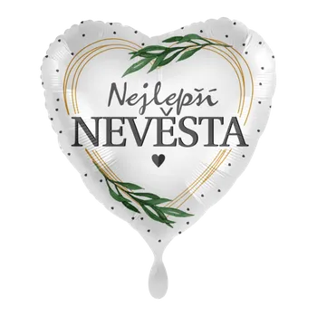 Party dekorace Foliový balonek Nejlepší nevěsta CZ - 43 cm