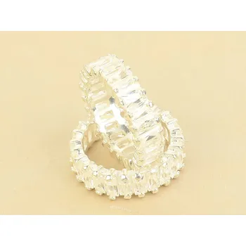 Prsten Dámský stříbrný prsten s čirými zirkony Ag 925/1000