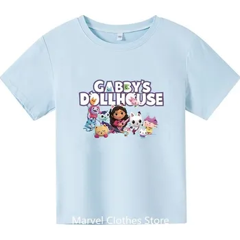 Dívčí tričko Gabby's Dollhouse Dětské tričko na motivy oblíbeného seriálu "Gabby's Dollhouse" Barva: 7, Velikost: 120