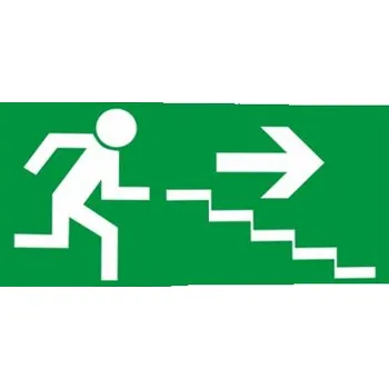 Únikové schodiště vpravo dolů Plast 200 x 100 mm tl. 0.5 mm - Kód: 09756