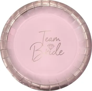 Papírové talíře Team Bride