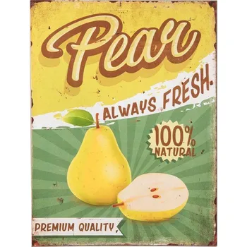 Plechová cedule Plechová cedule Pear