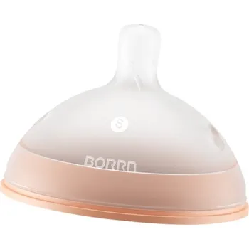 Kojenecká láhev BORRN Savička Pomalý průtok, oranžová