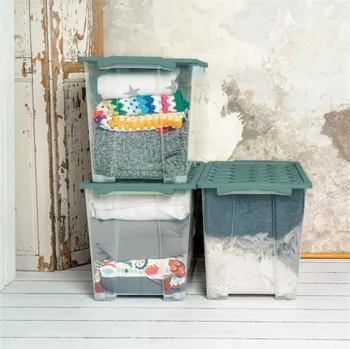 Úložný box Úložný box s kolečky Rotho, 65 l, 583 x 392 x 410 mm