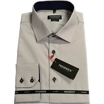 Pánská košile Pánská košile s dlouhým rukávem - střih SLIM - vzor F619 - 37