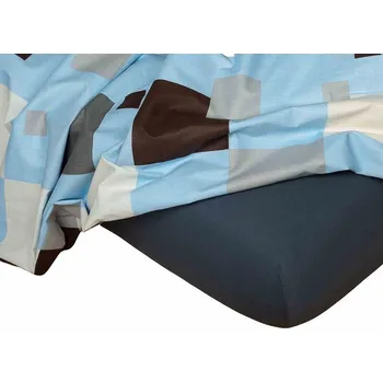 Prostěradlo Jersey prostěradlo tmavě šedá - 180x200/20 cm dvoulůžko