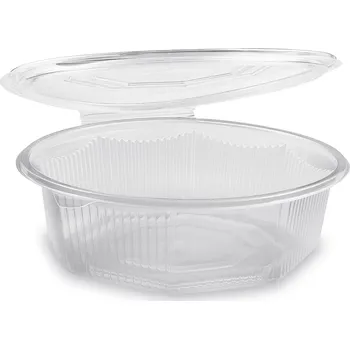 Obal na kolo Miska (PP) s víčkem osmiboká průhledná 1500ml 25 ks