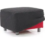 decoDoma napínací potah strečový NIAGARA antracitová taburet (40 - 60 cm)