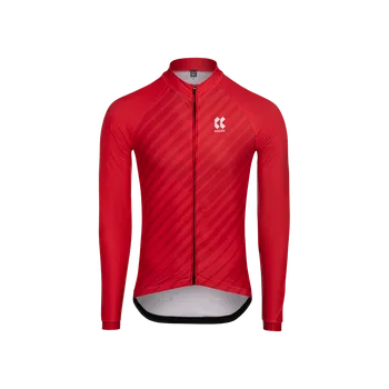 cyklistický dres KALAS MOTION Z4 | Cyklistický dres dlouhý rukáv | Imperial Red | Velikost: 8