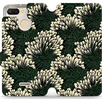 Pouzdro na mobilní telefon Flipové pouzdro Mobiwear - Xiaomi Redmi 6 - VA45S Travina (Knížkové flip pouzdro, obal, kryt na mobil Xiaomi Redmi 6 - VA45S Travina, materiál Umělá kůže + TPU - ochrana 360°, stojánek, silikonová vanička, magnetické zavírání)