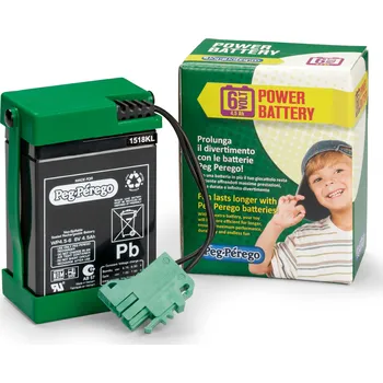 Baterie olověná 6V 4,5Ah s kabelovým svazkem (Peg Perego)
