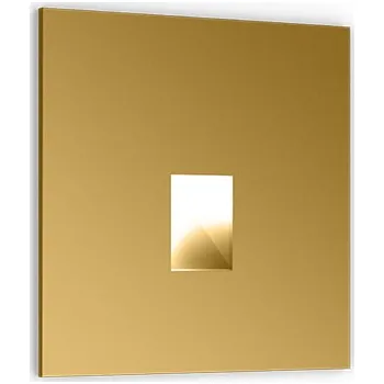 Nástěnné svítidlo Wever & Ducré Vestavné nástěnné svítidlo Stripe Barva: Zlatá, Rozměr: V: 70 mm, Š: 70 mm 3055A1G4