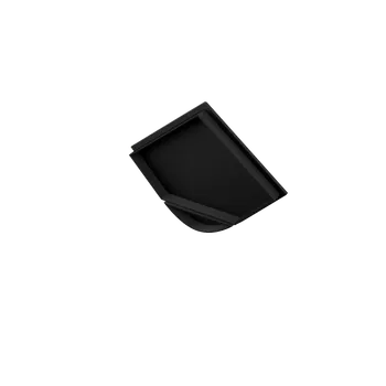 LED lišta Koncovka rohového profil lištau R1 černá - Koncovka hranatá plná 09657 - LED Solution - LP205B-END - LP205B-END