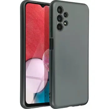 Pouzdro na mobilní telefon Silikonové pouzdro METALLIC na mobil Samsung Galaxy A13 Šedé (Silikonový kryt či obal METALLIC na mobilní telefon Samsung Galaxy A13 Šedý)