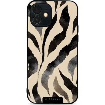 Pouzdro na mobilní telefon Lesklý kryt Mobiwear Glossy - Apple iPhone 12 Mini - GA53G Zebří (Prémiové lesklé pouzdro, obal, kryt Mobiwear Glossy na mobil Apple iPhone 12 Mini - GA53G Zebří, materiál Plast + TPU silikon - krytí po všech stranách, neošoupatelný potisk, tenké proveden
