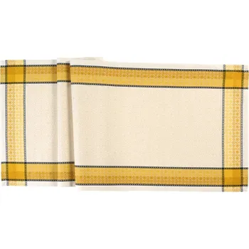 ubrus Sander Žakárový běhoun na stůl Luca, 47 x 150 cm, saffron 580569-07