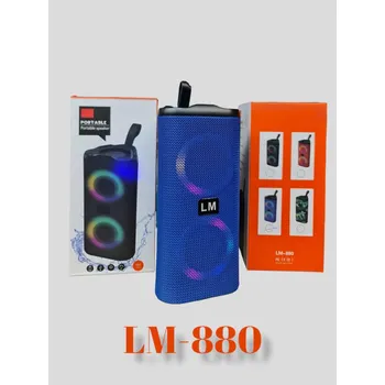 Bluetooth reproduktor LED stereofonní basový bezdrátový reproduktor LM (Led bluettoth reproduktor.)