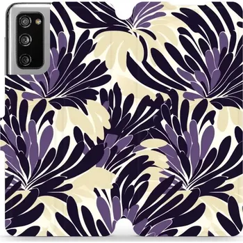 Pouzdro na mobilní telefon Flipové pouzdro Mobiwear - Samsung Galaxy S20 FE - VA47S Fialová flóra (Knížkové flip pouzdro, obal, kryt na mobil Samsung Galaxy S20 FE - VA47S Fialová flóra, materiál Umělá kůže + TPU - ochrana 360°, stojánek, silikonová vanička, magnetické zavírání)
