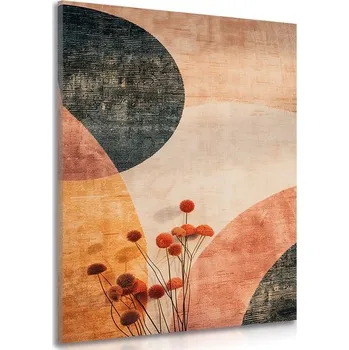 Obraz Dovido Obraz vzory s květinou Peach Fuzz