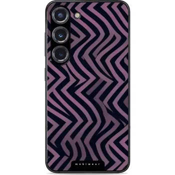 Pouzdro na mobilní telefon Lesklý kryt Mobiwear Glossy - Samsung Galaxy S23 - GA55G Fialové klikyháky (Prémiové lesklé pouzdro, obal, kryt Mobiwear Glossy na mobil Samsung Galaxy S23 - GA55G Fialové klikyháky, materiál Plast + TPU silikon - krytí po všech stranách, neošoupatelný)