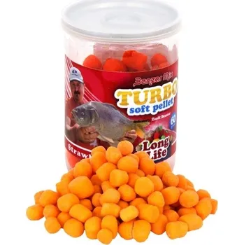 Návnadová surovina Benzar Mix Turbo Soft Pellet Long Life 60 g JAHODA