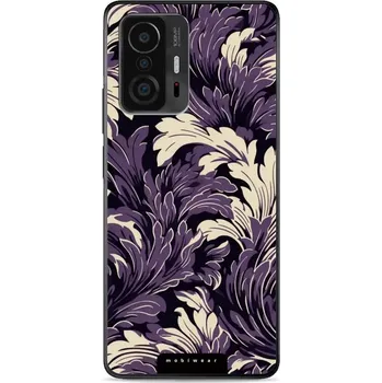 Pouzdro na mobilní telefon Lesklý kryt Mobiwear Glossy - Xiaomi 11T / 11T Pro - GA46G Fialové rostliny (Prémiové lesklé pouzdro, obal, kryt Mobiwear Glossy na mobil Xiaomi 11T / 11T Pro - GA46G Fialové rostliny, materiál Plast + TPU silikon - krytí po všech stranách, neošoupatelný)