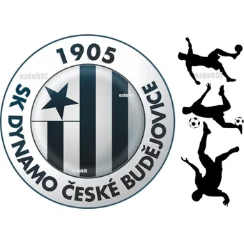 Jedlá dekorace na dort SK Dynamo České Budějovice - jedlý papír