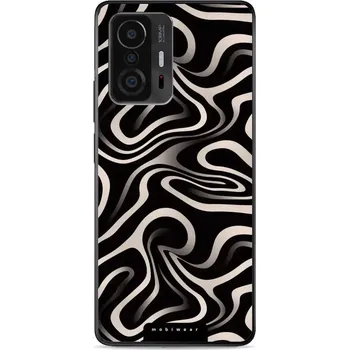 Pouzdro na mobilní telefon Lesklý kryt Mobiwear Glossy - Xiaomi 11T / 11T Pro - GA63G Vlnky a linky (Prémiové lesklé pouzdro, obal, kryt Mobiwear Glossy na mobil Xiaomi 11T / 11T Pro - GA63G Vlnky a linky, materiál Plast + TPU silikon - krytí po všech stranách, neošoupatelný potisk