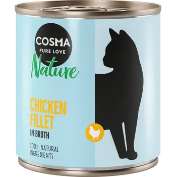 Krmivo pro kočku 12x280g Cosma Nature - Kuřecí filety
