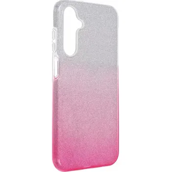 Pouzdro na mobilní telefon Třpytivé pouzdro Coolcase Shining na mobil Samsung Galaxy A25 5G Pink Silver (Silikonový + plastový kryt či obal na mobilní telefon Samsung Galaxy A25 5G Pink Silver)