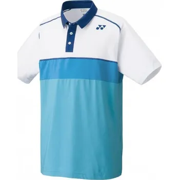 Badmintonové triko Yonex M 10137 pánské bílo-modré