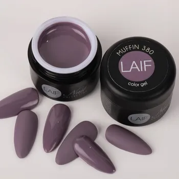 Umělé nehty Laif Barevný UV/LED gel fialový CB 380 Muffin 6ml