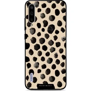 Pouzdro na mobilní telefon Lesklý kryt Mobiwear Glossy - Xiaomi Mi A3 - GA50G Černé puntíky (Prémiové lesklé pouzdro, obal, kryt Mobiwear Glossy na mobil Xiaomi Mi A3 - GA50G Černé puntíky, materiál Plast + TPU silikon - krytí po všech stranách, neošoupatelný potisk, tenké proveden