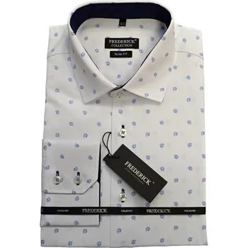 Pánská košile Pánská košile s dlouhým rukávem - střih SLIM - vzor F441 - 40