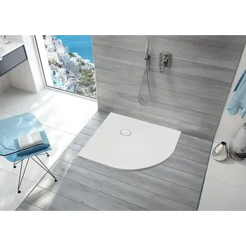 Sprchová vanička Sanplast Sprchová vanička čtvrtkruhová R550 BP-M/OPEN 90x90x1,5cm bílá - VÝPRODEJ 1ks