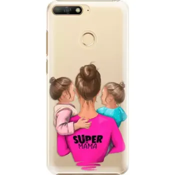 Pouzdro na mobilní telefon Plastové pouzdro iSaprio Super Máma na mobil Honor 7A / Y6 prime 2018 - poslední kus za tuto cenu (Plastový kryt, obal, pouzdro iSaprio na mobilní telefon Huawei Honor 7A)