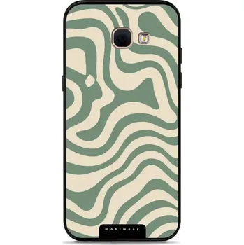 Pouzdro na mobilní telefon Lesklý kryt Mobiwear Glossy - Samsung Galaxy A5 2017 - GA57G Zelené a béžové zkrouceniny (Prémiové lesklé pouzdro, obal, kryt Mobiwear Glossy na mobil Samsung Galaxy A5 2017 - GA57G Zelené a béžové zkrouceniny, materiál Plast + TPU silikon - krytí po všec