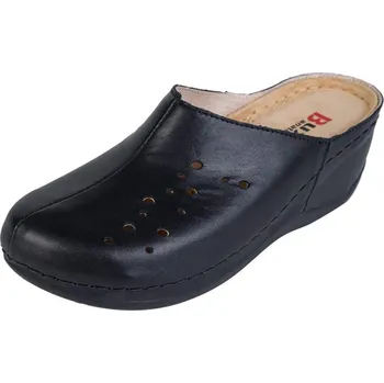 Dámská zdravotní obuv Buxa Dámská zdravotní kožená obuv na klínku BZ341 - Černá Velikost: 39