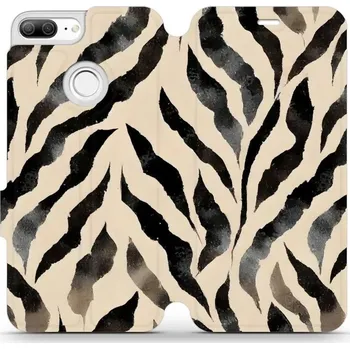 Pouzdro na mobilní telefon Flipové pouzdro Mobiwear - Honor 9 Lite - VA53S Zebří (Knížkové flip pouzdro, obal, kryt na mobil Honor 9 Lite - VA53S Zebří, materiál Umělá kůže + TPU - ochrana 360°, stojánek, silikonová vanička, magnetické zavírání)