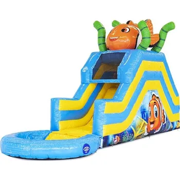 Skákací hrad Nafukovací vodní skluzavka s bazénkem Oceán | Certifikováno | Kvalitní PVC