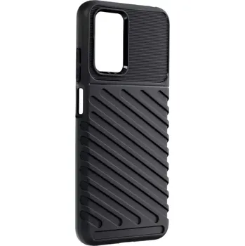 Pouzdro na mobilní telefon Odolnější gumové pouzdro Armored Thunder na mobilní telefon Xiaomi Redmi 10 Černé (Odolný kryt či obal Armored Thunder na mobil Xiaomi Redmi 10 v černé barvě)