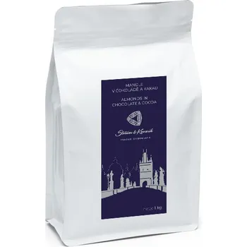 Mandle v hořké čokoládě a kakau, 1000g