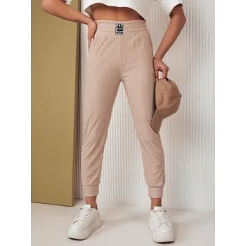 Dámské oblečení Dámské tepláky LORIST béžové