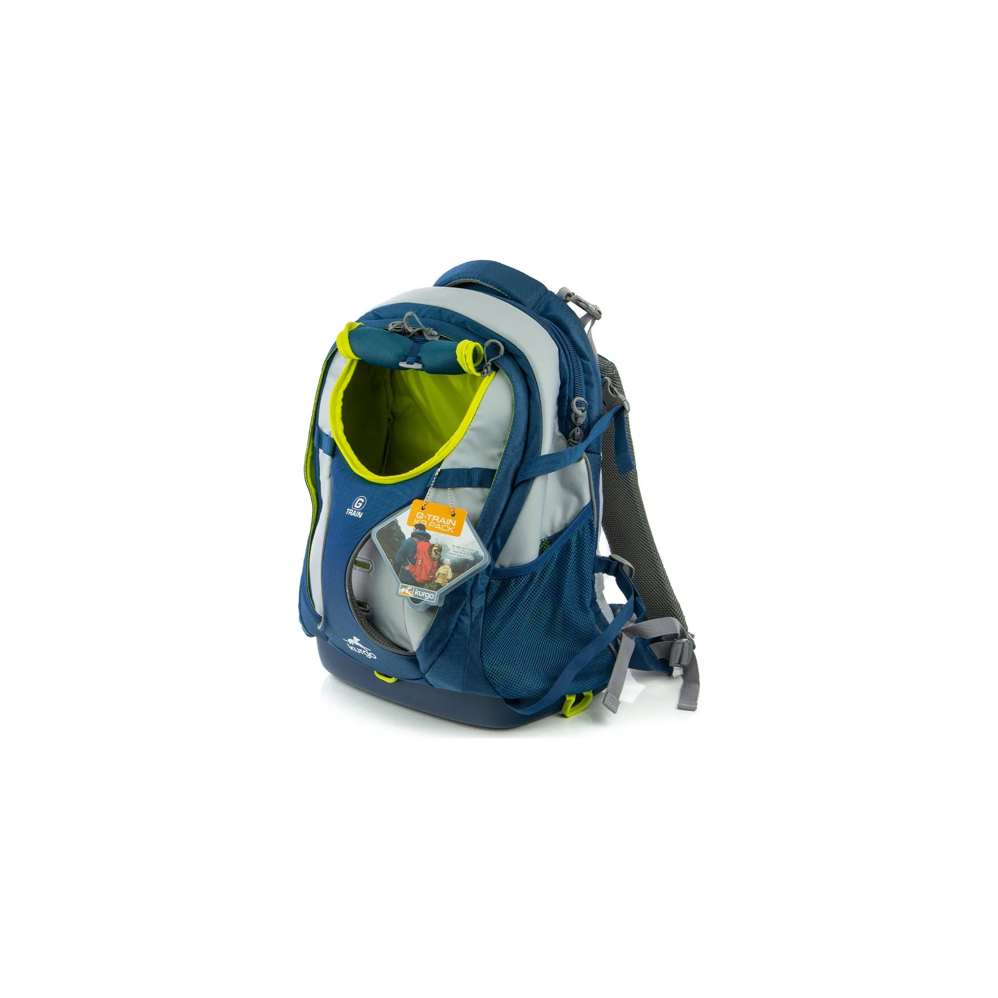 Fotografie 12 - Psí batoh Kurgo G-Train Dog Carrier Backpack 53,34 x 33,02 x 25,4 cm inkoustově modrý
