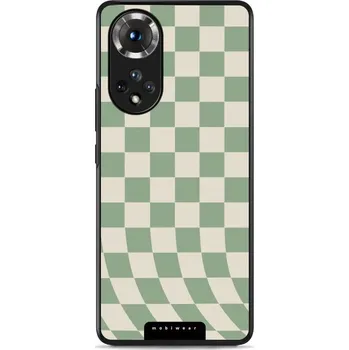Pouzdro na mobilní telefon Lesklý kryt Mobiwear Glossy - Honor 50 / Huawei Nova 9 - GA58G Zelená a béžová šachovnice (Prémiové lesklé pouzdro, obal, kryt Mobiwear Glossy na mobil Honor 50 / Huawei Nova 9 - GA58G Zelená a béžová šachovnice, materiál Plast + TPU silikon - krytí po)