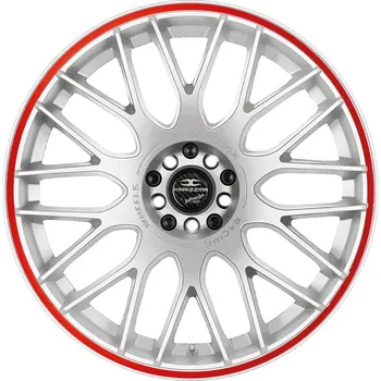 Alu kolo Barracuda KARIZZMA Racing bílá / červený lem 7,5×17" 5×100 ET 35