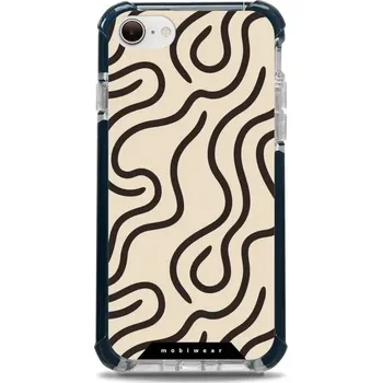 Pouzdro na mobilní telefon Odolný obal Mobiwear MagSafe Elite Bumper - Apple iPhone 7 / 8 / SE 2020 / SE 2022 - DA60D Linky (Odolný kryt, pouzdro, obal Mobiwear Elite Bumper na mobil Apple iPhone 7 / 8 / SE 2020 / SE 2022 - DA60D Linky, materiál Plast + TPU silikon + kov - zesílená