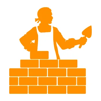 Samolepící dekorace Zedník 001 pravá cihlová zeď (06 - oranžová) SAMOLEPKA NA AUTO, NÁLEPKA, FÓLIE, POLEP, TUNING, VLASTNÍ TEXT, TISK, AUTOSAMOLEPKY.cz, POLEPY, OBRÁZEK, LOGO, 3D STICKERS