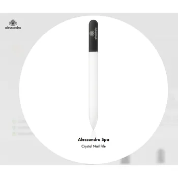 Přípravek na nehty Skleněný pilník na nehty - střední 140/2mm - dvoubarva BOHEMIA/Alessandro